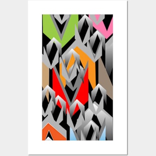 Colourful Abstract Design Posters and Art